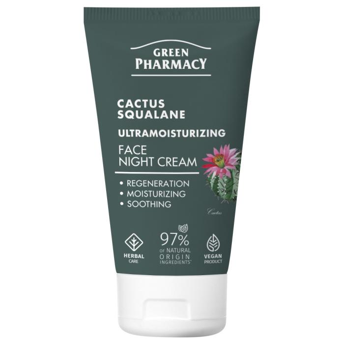 GREEN PHARMACY Kaktus + Skwalan Ultranawilżający Krem na noc 50 ml