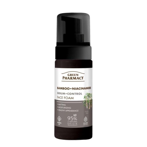 GREEN PHARMACY Bambus + Niacynamid Pianka do mycia twarzy 150 ml