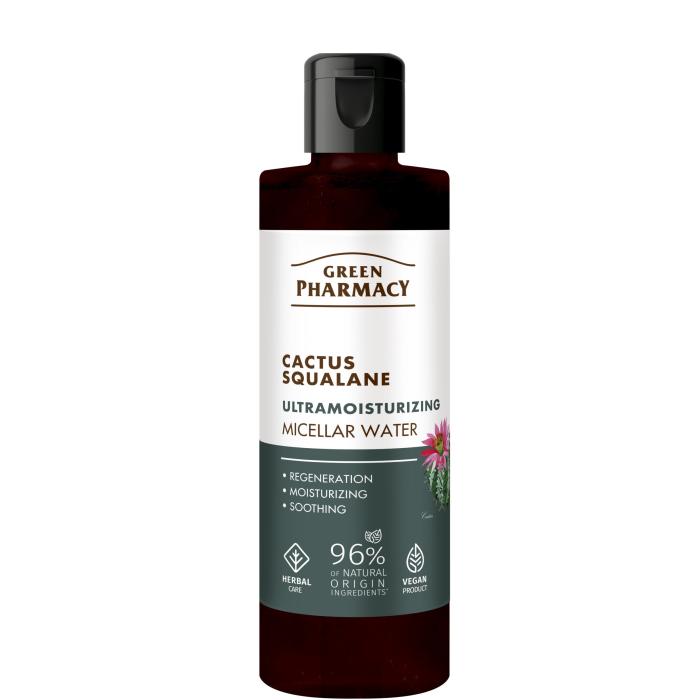 GREEN PHARMACY Kaktus + Skwalan Ultranawilżająca Woda micelarna do twarzy 200 ml