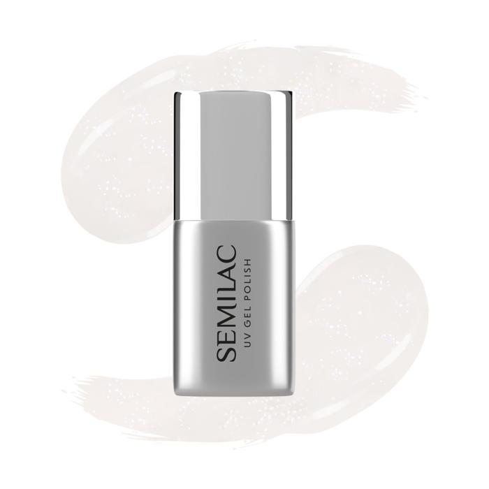 SEMILAC Top No Wipe Top do lakierów hybrydowych Milky Dust 7 ml
