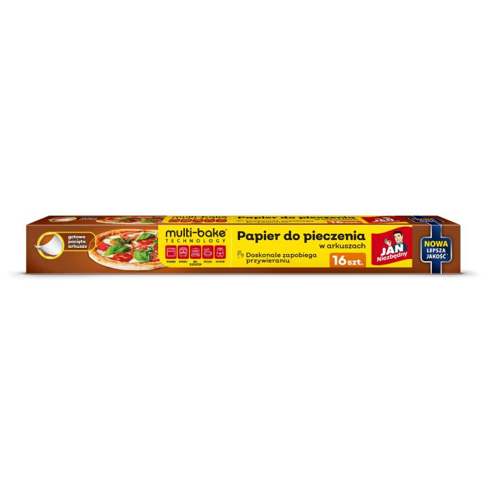 JAN NIEZBĘDNY Papier do pieczenia w arkuszach Multi-Bake Technology - 16 sztuk