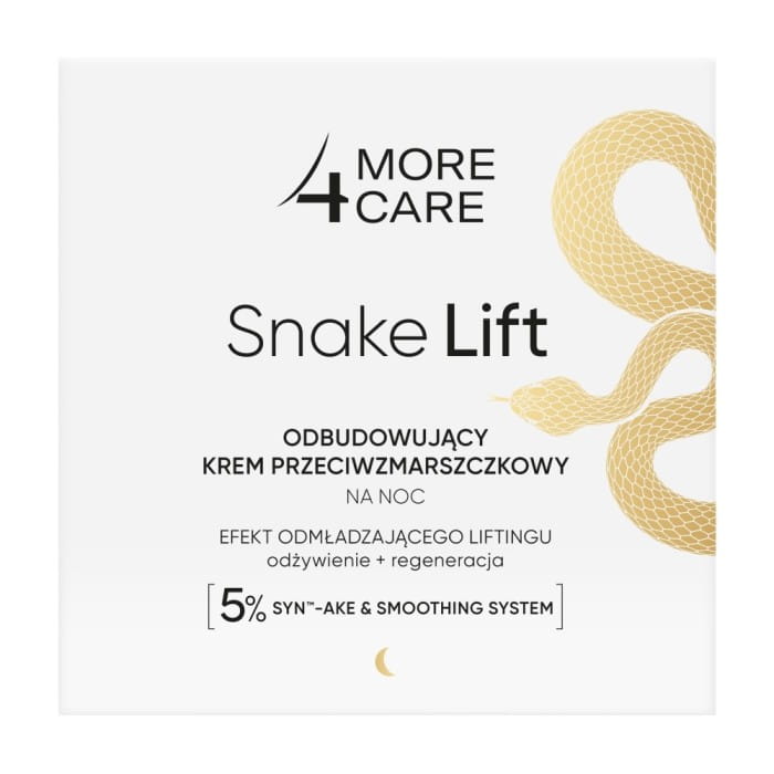More4Care Snake Lift Odbudowujący Krem przeciwzmarszczkowy na noc 50ml