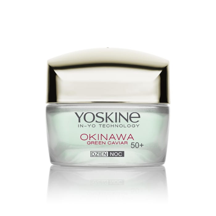YOSKINE Okinawa Green Caviar 50+ Krem przeciwzmarszczkowy z kawiorem Rozświetlenie i lifting 50 ml