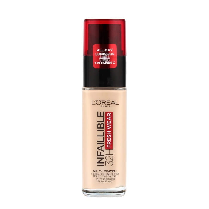 LOREAL Infaillible 32H Fresh Wear Długotrwały podkład do twarzy 015 Porcelain 30 ml