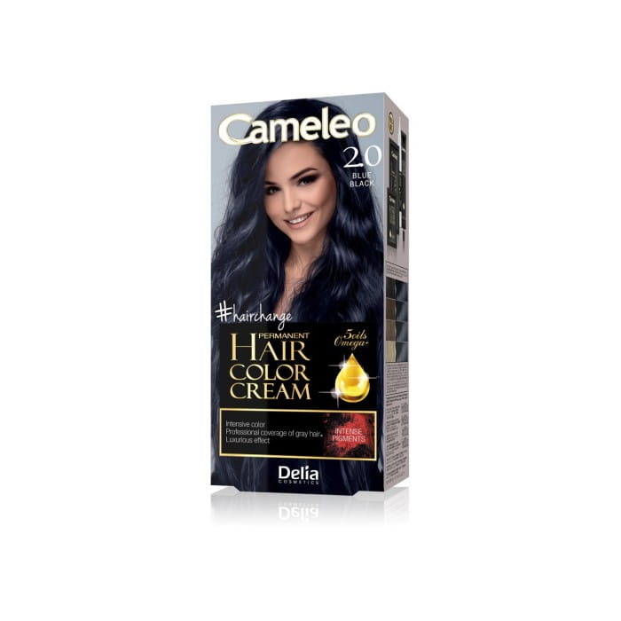 DELIA COSMETICS CAMELEO OMEGA Farba permanentna 2.0  Blue Black