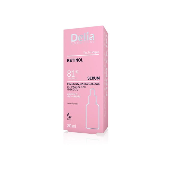 DELIA Serum do twarzy, szyi i dekoltu Retinol 81% 30 ml