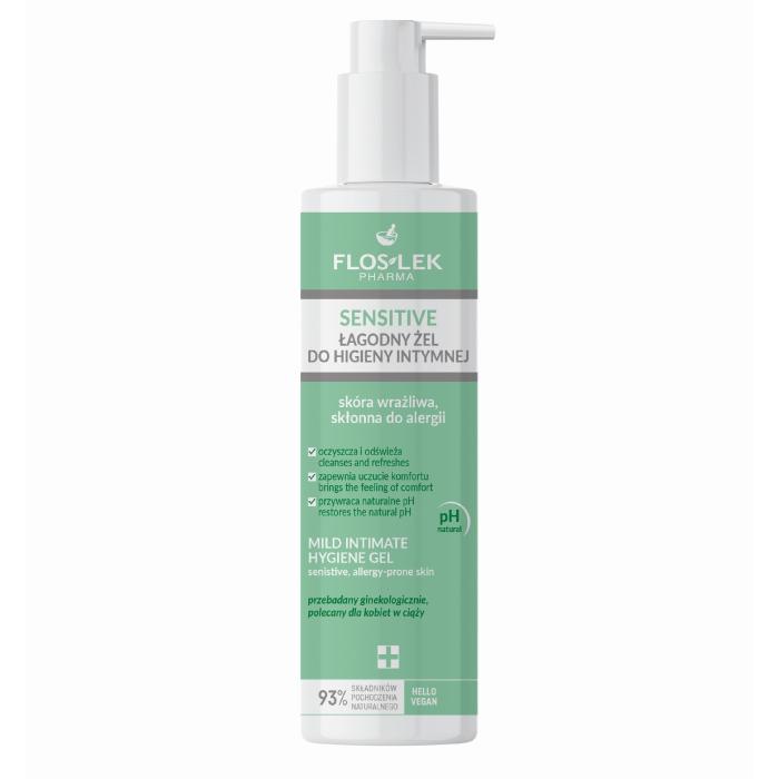 FLOSLEK Pharma Sensitive Łagodny Żel do higieny intymnej do skóry wrażliwej 225ml