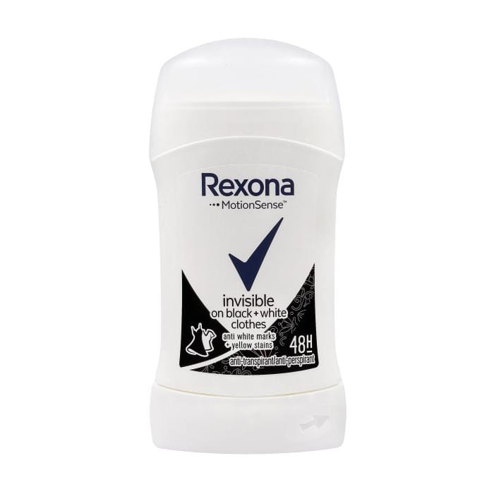 REXONA Invisible Black &amp; White Antyperspirant damski w sztyfcie 40 ml