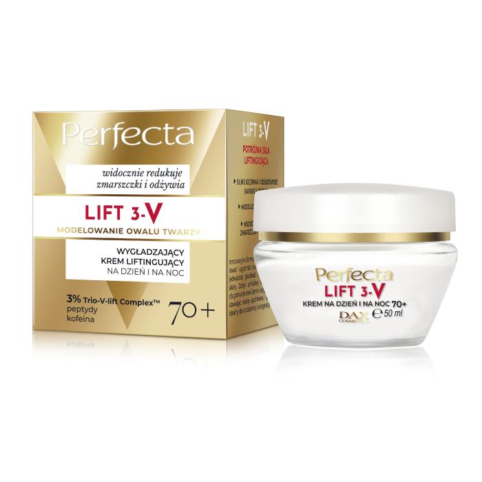 PERFECTA Lift 3-V 70+ Wygładzający krem liftingujący na dzień i na noc 50 ml