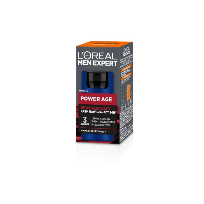 LOREAL Men Expert Power Age Rewitalizujący Krem nawilżający 24H dla mężczyzn 50 ml
