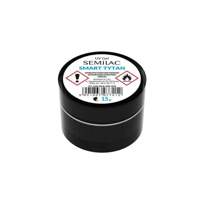 SEMILAC Builder Gel Smart Tytan Clear Żel budujacy do paznokci UV 15 g