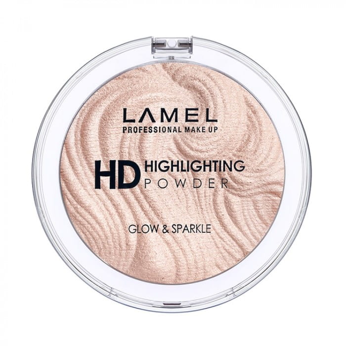 LAMEL Puder rozświetlający do twarzy HD Highlihting Glow&amp;Sparkle nr 402  12g