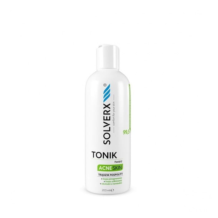 SOLVERX Acne Skin Tonik do twarzy przeciwtrądzikowy 200ml