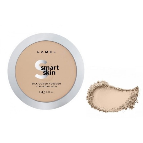 LAMEL Smart Skin Puder kompaktowy do twarzy Silk Cover nr 401 Porcelain 8g