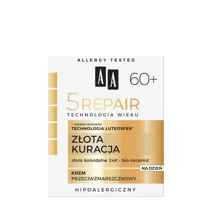 AA Technologia Wieku 5 Repair 60+ Złota Kuracja Krem przeciwzmarszczkowy na dzień 50ml