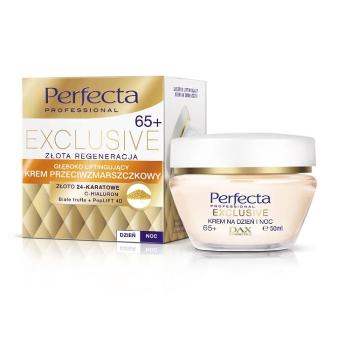 PERFECTA Exclusive 65+ Krem przeciwzmarszczkowy - Głęboko Liftingujący na dzień i noc  50ml