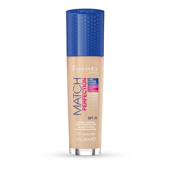 Rimmel Podkład Match Perfection nr 101 classic ivory   30ml