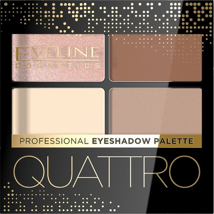 EVELINE Quattro Paletka 4 Cieni do powiek nr 05  3.2 g