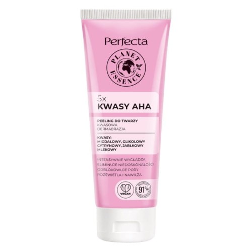PERFECTA Planet Essence Peeling do twarzy Kwasowa dermabrazja 5x Kwasy AHA 75 ml