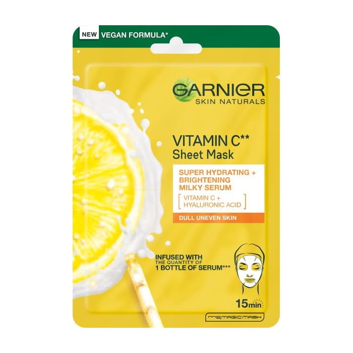 GARNIER Skin Naturals Vitamin C Maska na tkaninie intensywnie nawilżająca  28 g