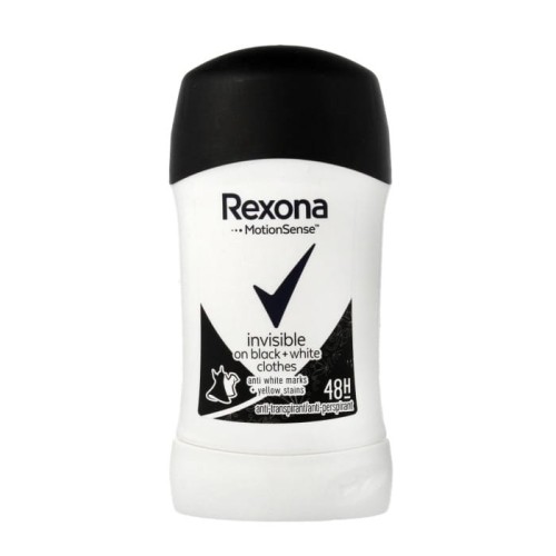 REXONA Invisible Black &amp; White Antyperspirant damski w sztyfcie 40 ml