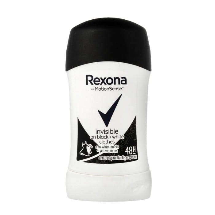 REXONA Invisible Black &amp; White Antyperspirant damski w sztyfcie 40 ml