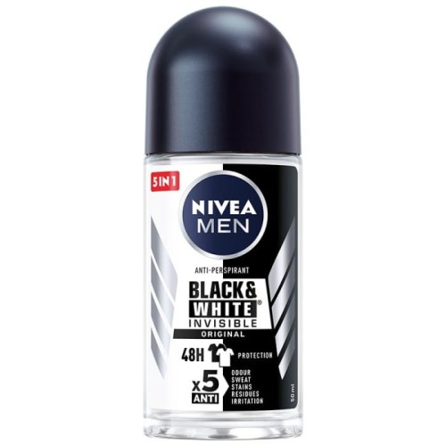 NIVEA MEN Antyperspirant w kulce Black &amp; White Invisible Original 50 ml