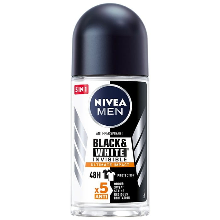 NIVEA MEN Antyperspirant w kulce Black &amp; White Invisible Ultimate Impact 50 ml