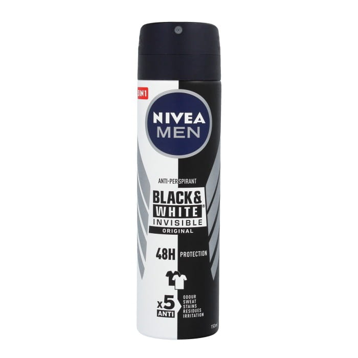 NIVEA MEN Antyperspirant w sprayu Black &amp; White Invisible Original 150 ml