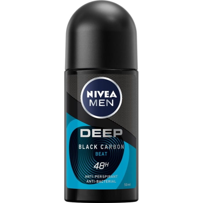 NIVEA MEN Antyperspirant w kulce Deep Black Carbon Beat 50 ml