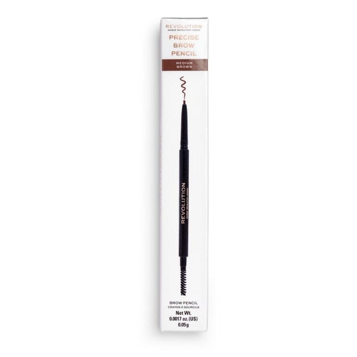 REVOLUTION Precise Brow Pencil Dwustronna kredka do brwi Medium Brown