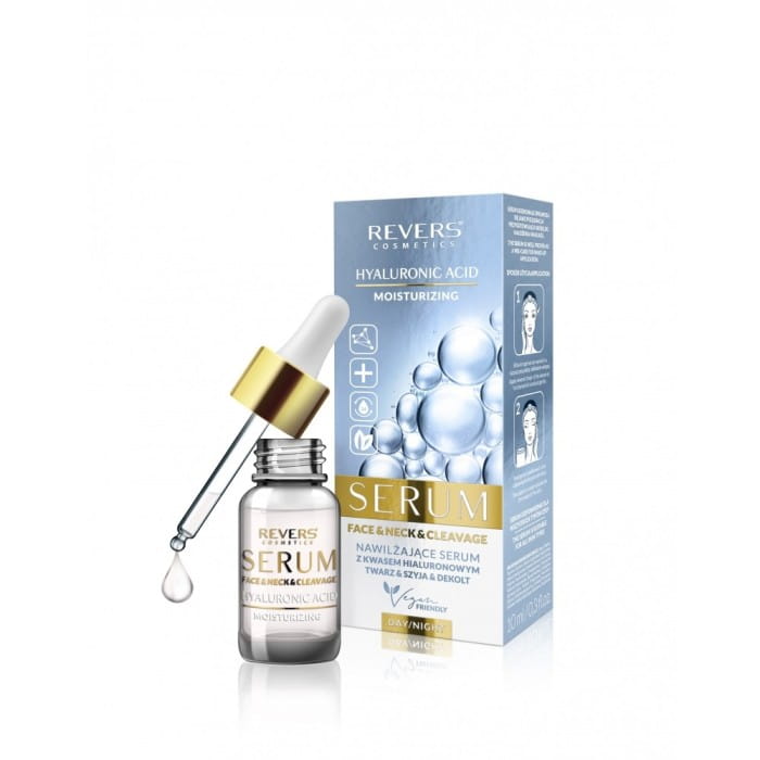 REVERS Nawilżające Serum z kwasem hialuronowym do twarzy,szyi i dekoltu 10ml