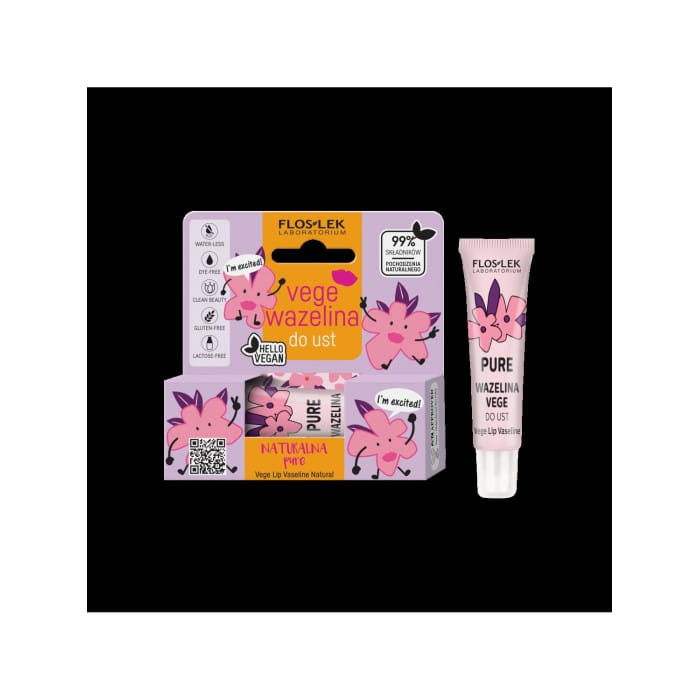 Floslek vege lip care Wazelina Vege do ust PURE 10g