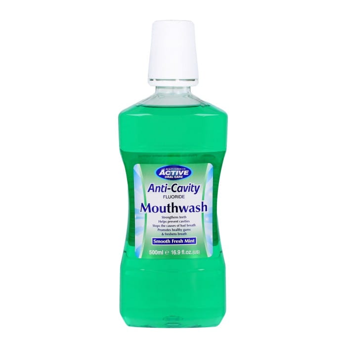 Beauty Formulas Active Oral Care Płyn do płukania jamy ustnej Fresh Mint z fluorem