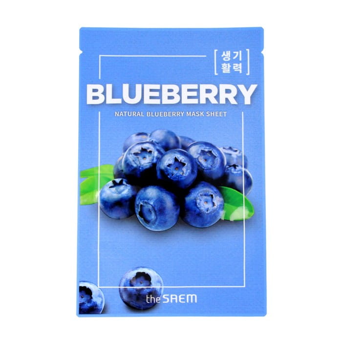 THE SAEM Natural Mask Sheet Maska na tkaninie Blueberry