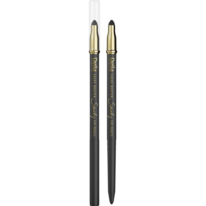 DELIA COSMETICS SHAPE MASTER Kredka do oczu z gąbką Smoky Eye Szara