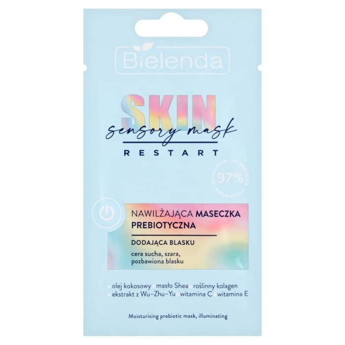 Bielenda Skin Restart Sensory Mask Nawilżająca Maseczka prebiotyczna - dodająca blasku 8g