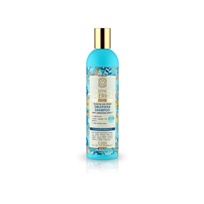 Siberica Oblepikha Professional Szampon z efektem laminowania - włosy słabe i zniszczone  400ml
