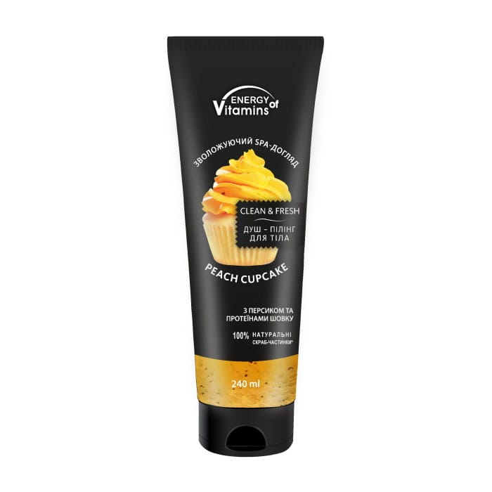ENERGY OF VITAMINS Peeling-żel do ciała Peach Cupcake 240ml